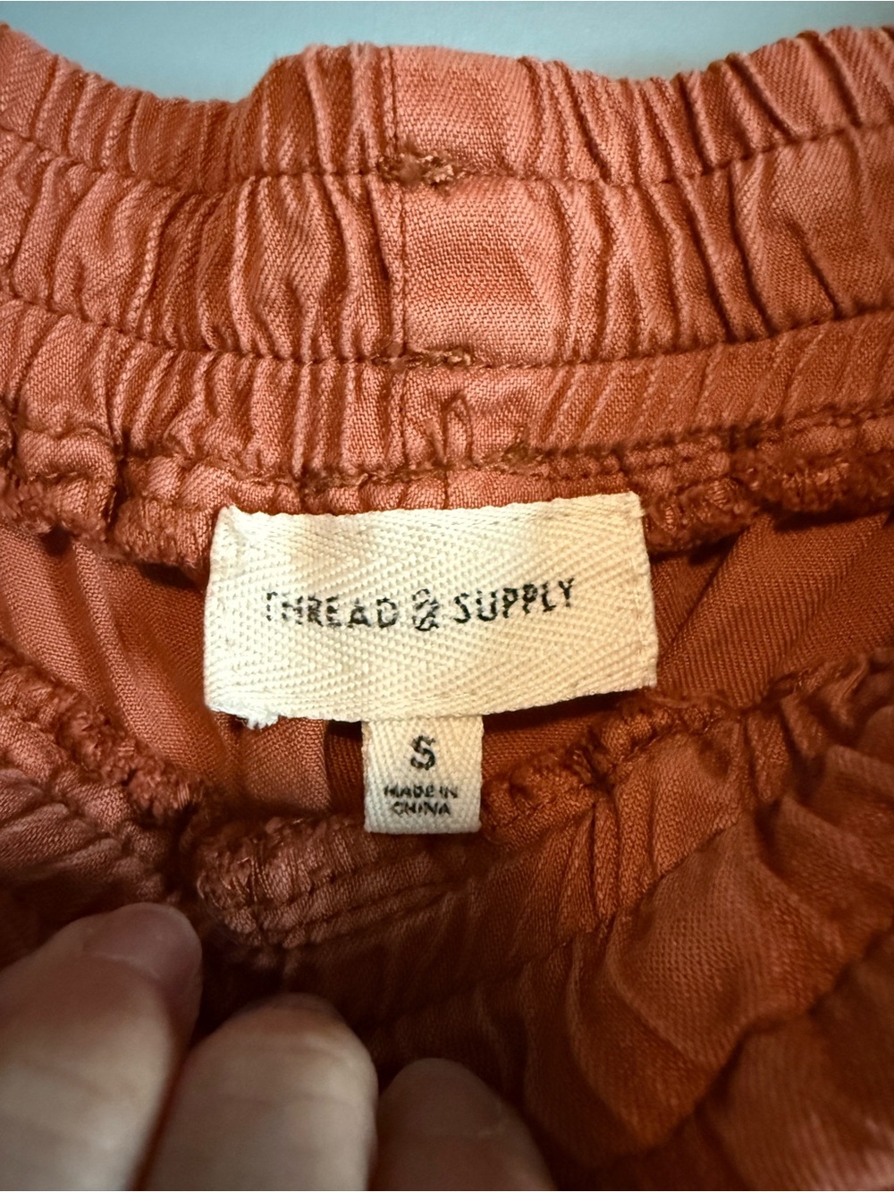 Thread & Supply  Rust Drawstring Jogger Pants - Picture 4 of 5